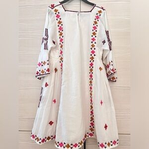 Embroidery girl dress. Size 8Y